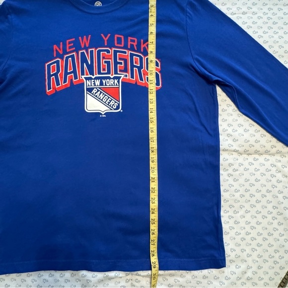 New York Rangers NWT Blue Long Sleeve Tee Shirt Size XL - Picture 4 of 7
